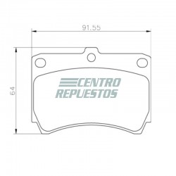 Pastillas de freno delanteras Mazda 323 1990-1997