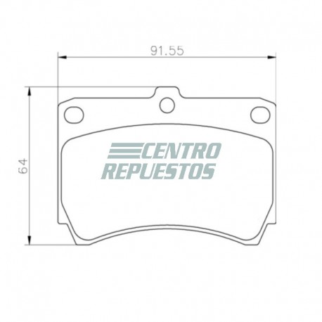 Pastillas de freno delanteras Mazda 323 1990-1997